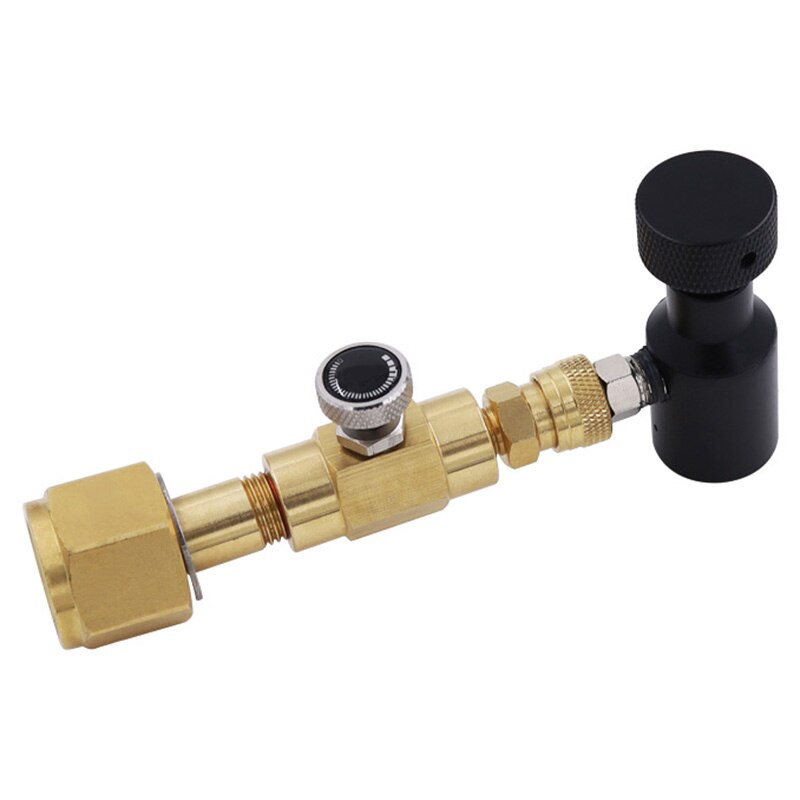 Co2 fyldestation til karbonatorcylinder tankpåfyldningsadapter  co2 cylinderadapter til påfyldning  w21.8