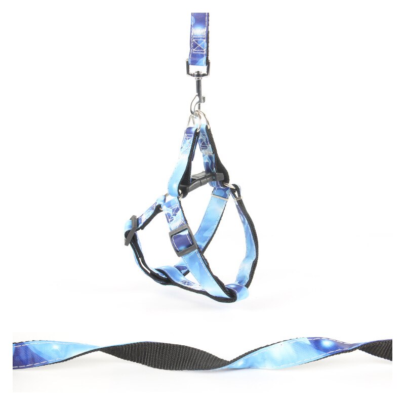 Printing Dogs Cat Harness And Leash Set Puppy Dog Chain Collar Belt Strap Pets Accessories Yorkshire Terrier Perros Productos