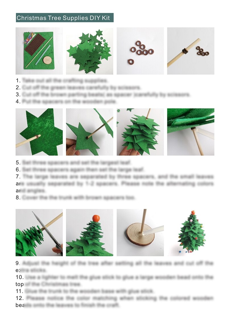 3 Pack DIY Felt Mini Christmas Tree Merry Christmas Decorations For Home 2022 Christmas Ornaments Christmas Xmas Tree