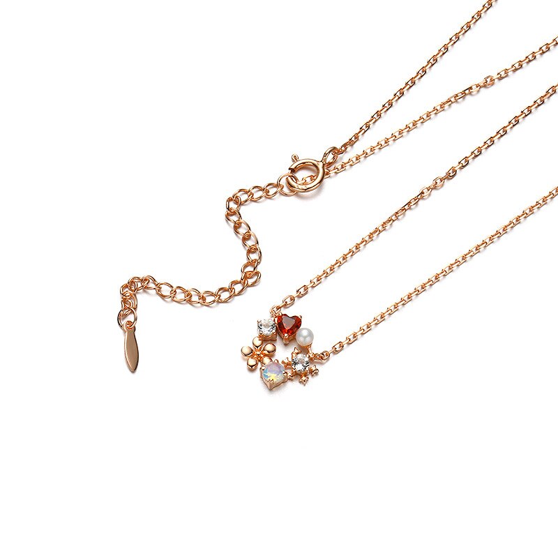 Gioielli ghirlanda collana delle donne del girocollo ottavino fiore perla pendente accessori catena colar collier femme