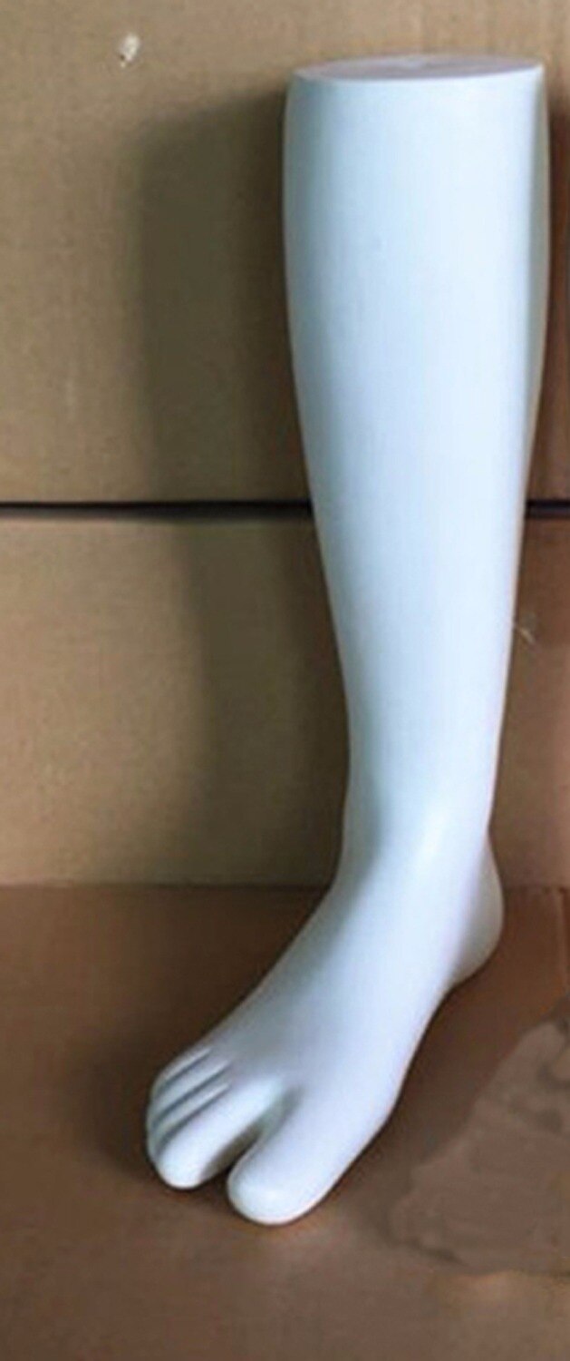 1 Pc Unisex Man & Vrouwen Voeten Mannequin Voeten Plastic Stand Sokken Dummy Deel Been Witte Rechtervoet