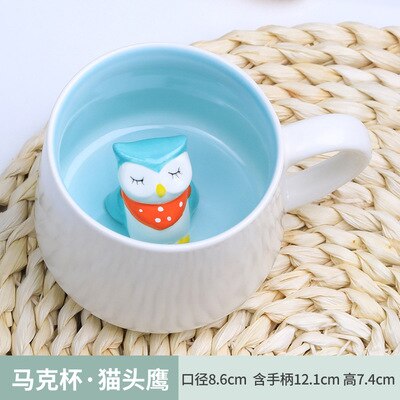 3d dyr keramisk krus krus kaffekop ko panda udvalg af tredimensionelle dyre krus keramisk krus: -en