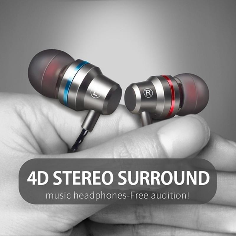 1 stuks oordopjes bedraad muziek headset in-ear hd bellen handsfree met microfoon sport oordopjes stereo voor samsung xiaomi huawei