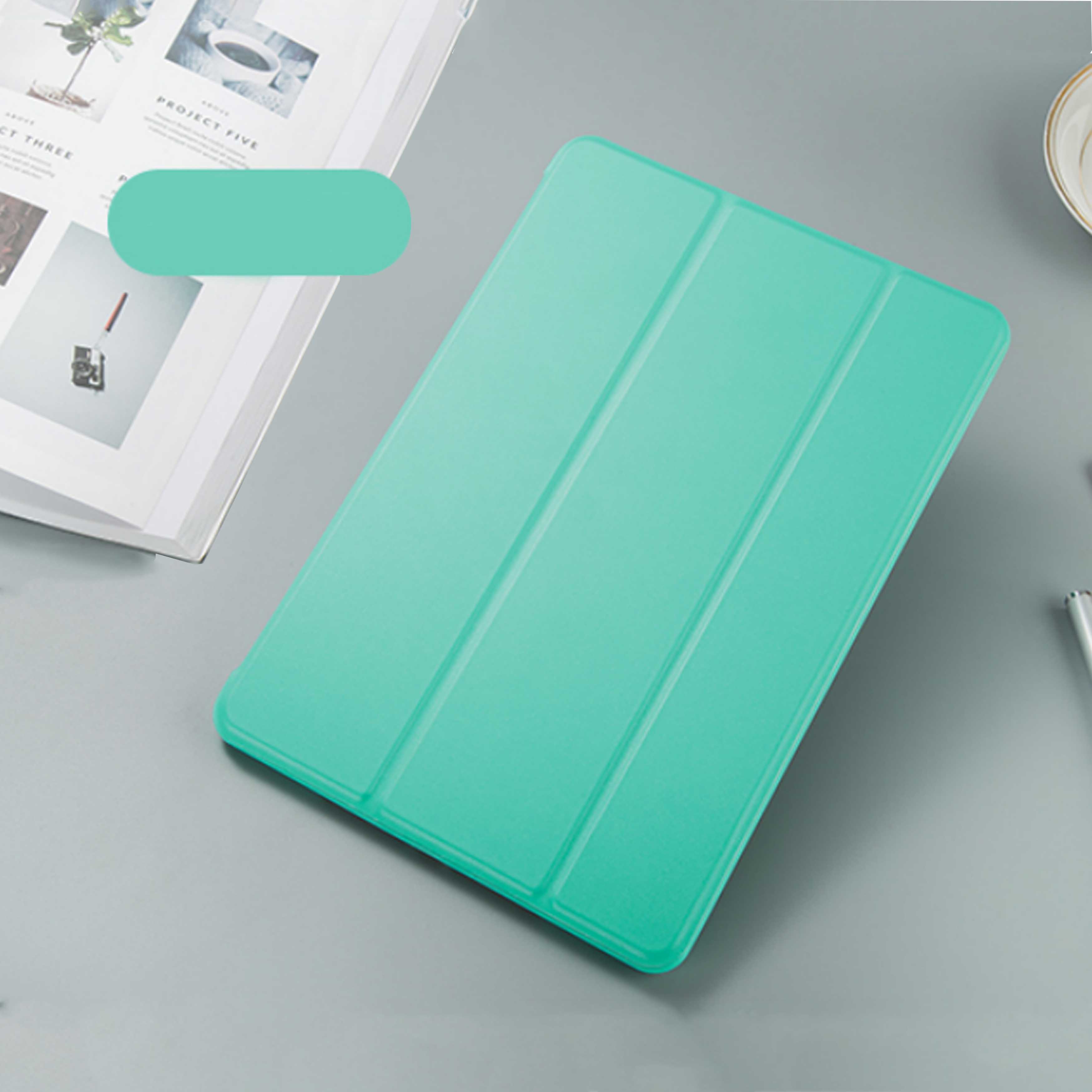 Case For Apple iPad Air 2 9.7" A1566 A1567 9.7 inch Cover Flip Smart Tablet Cover Protective Fundas Stand Shell Cover for Air2: Mint Green