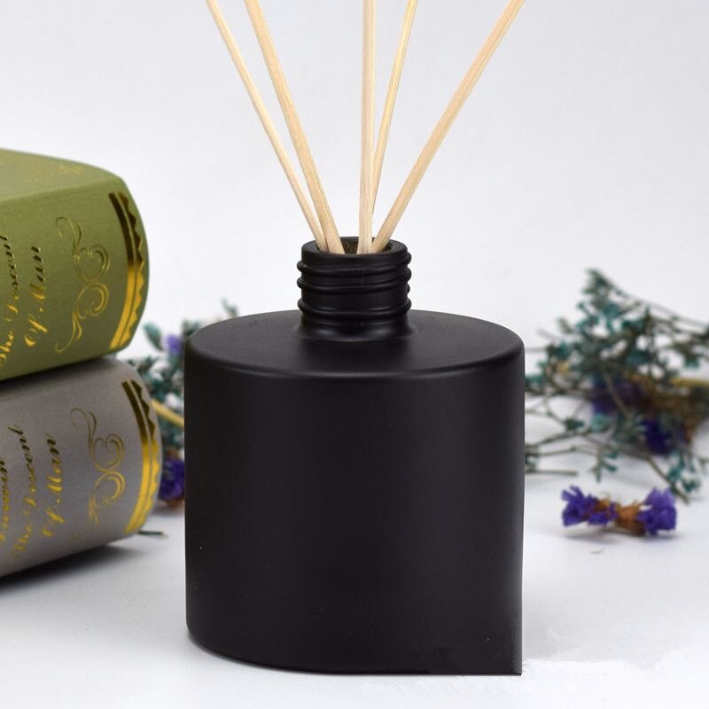 Glas-Diffusorflasche 200 Ml, Dunkelblau – Für ätherische Öle, Mit Schilfstäbchen, DIY Aromatherapie