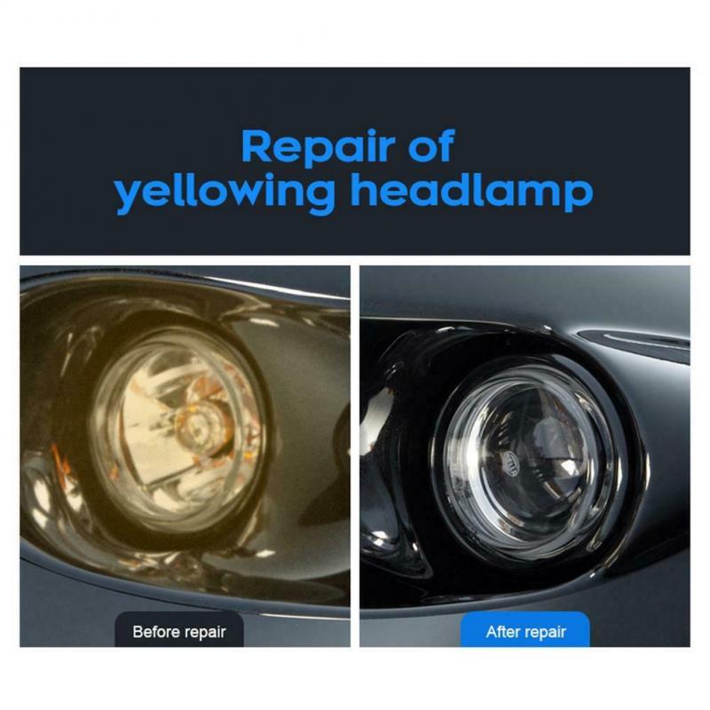 10ml/30ml Car Care Headlight Headlamp Cleaning Repair Restoration Plastic Polish Restorer Kit Renovation Fluid Auto Curing Agent