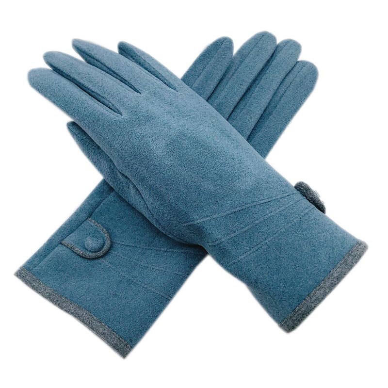 Handschoenen Winter Dames Touch Screen De Fluwelen Verdikte Pols Mode Roze Grijze Meer Blauw Handschoenen Dames Lederen Winter wa