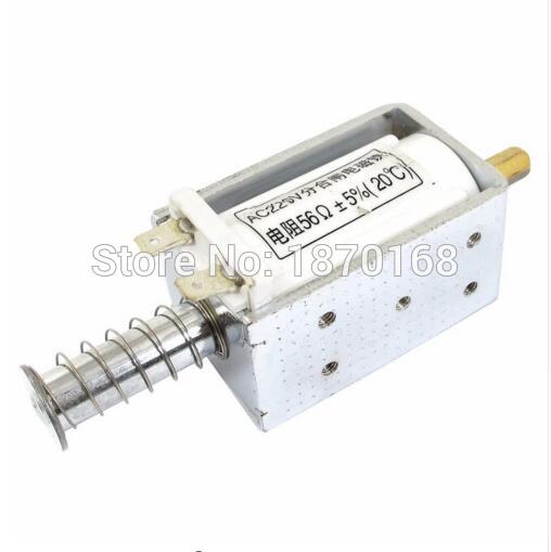 Vs1 ac220v dc220v dc12v dc24v 3a 3kg åben ramme push pull solenoide elektromagnet aktuator åbning og lukning elektromagnet