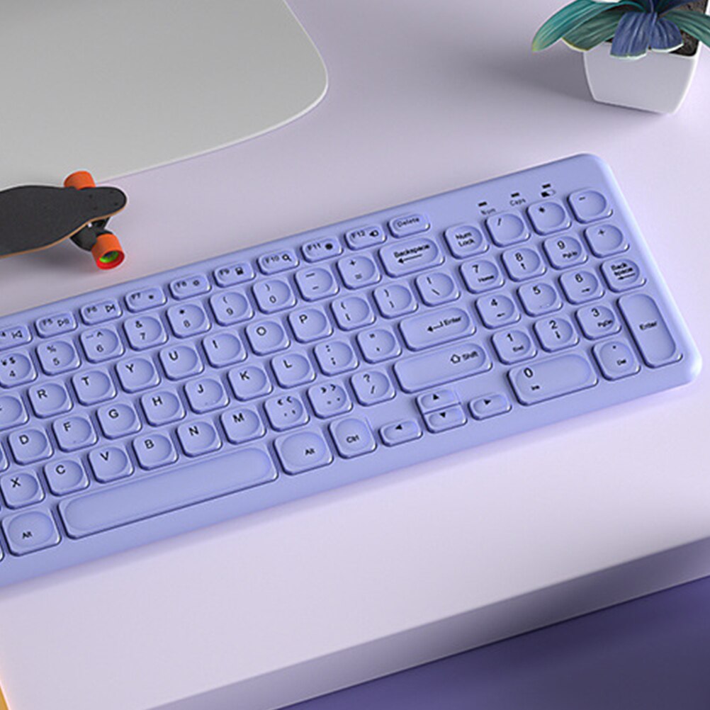 Ultra Slim Cordless Computer Wireless Keyboard Combo for Home Office