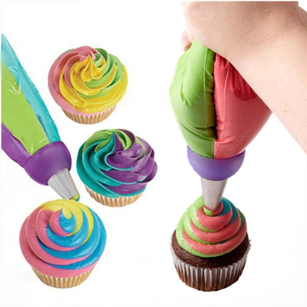 Icing Piping Decorating Nozzle Converter Adapter Fondant Cake Bakken Tool ZL & @