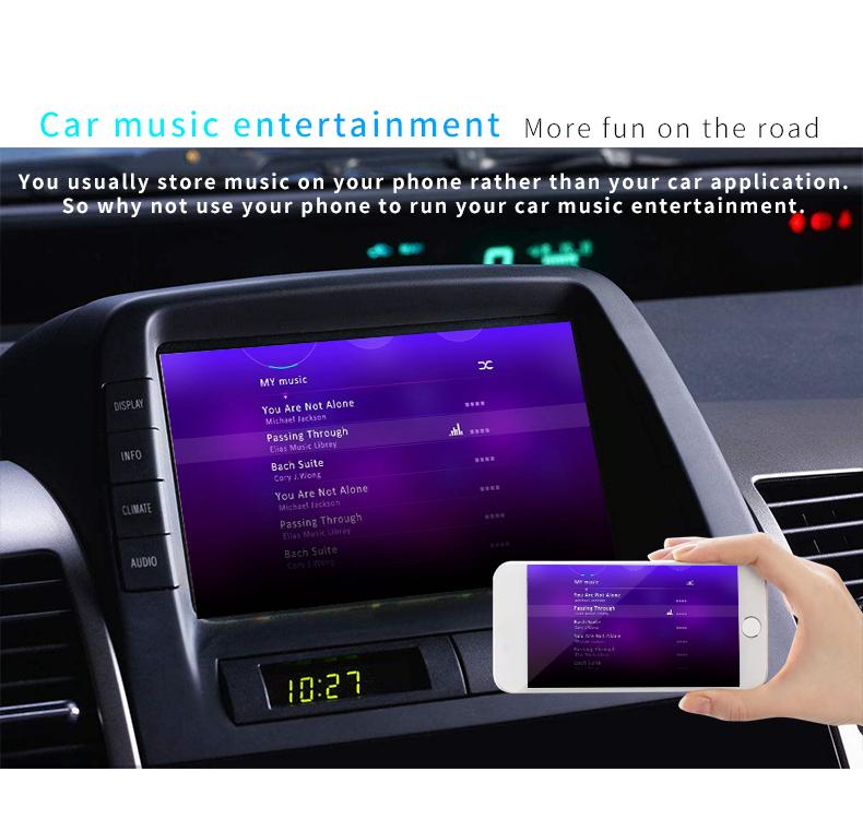 X7- teiliges kabelloses wlan-mirror-link-system mit hdmi-kompatiblem dongle für ios- und android-smartphones zur audio- und video-mirroring-bildschirmübertragung im auto