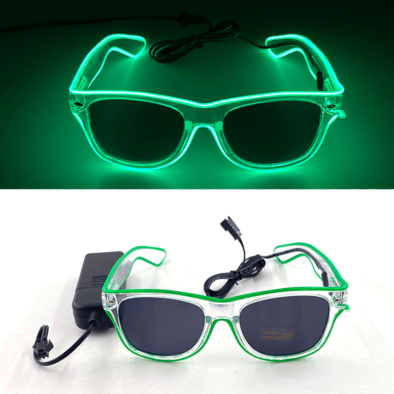 Fluorescerande led-fluga som lyser upp gentleman slipsbar klubb rekvisita neonglödande dans maskerad herrfluga kostym