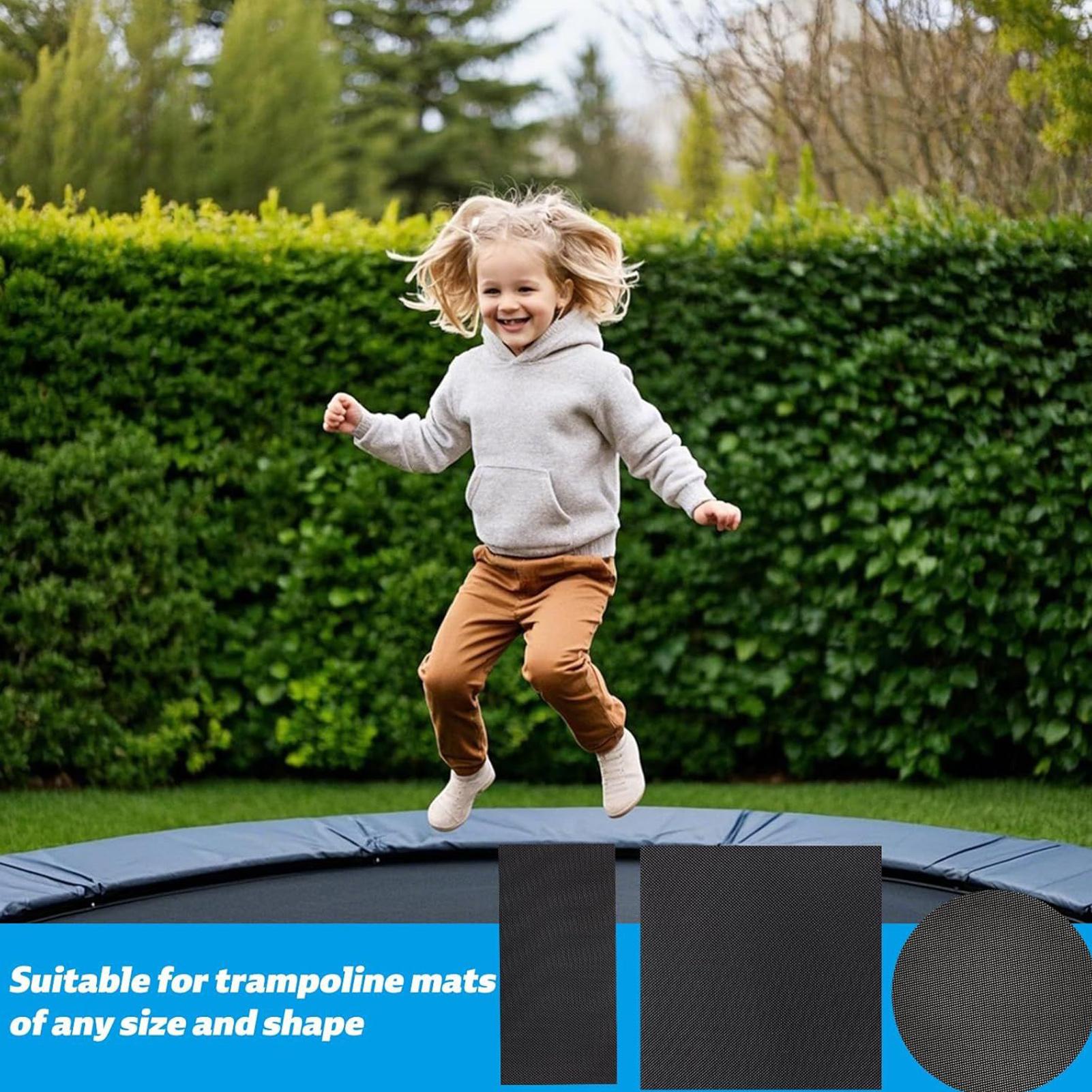 Trampoline Repair Patch Kit 6 Pieces Trampoline Mat Repair Tape 3 Shape Patches With Scraper For Holes Garden Bounce Park Games