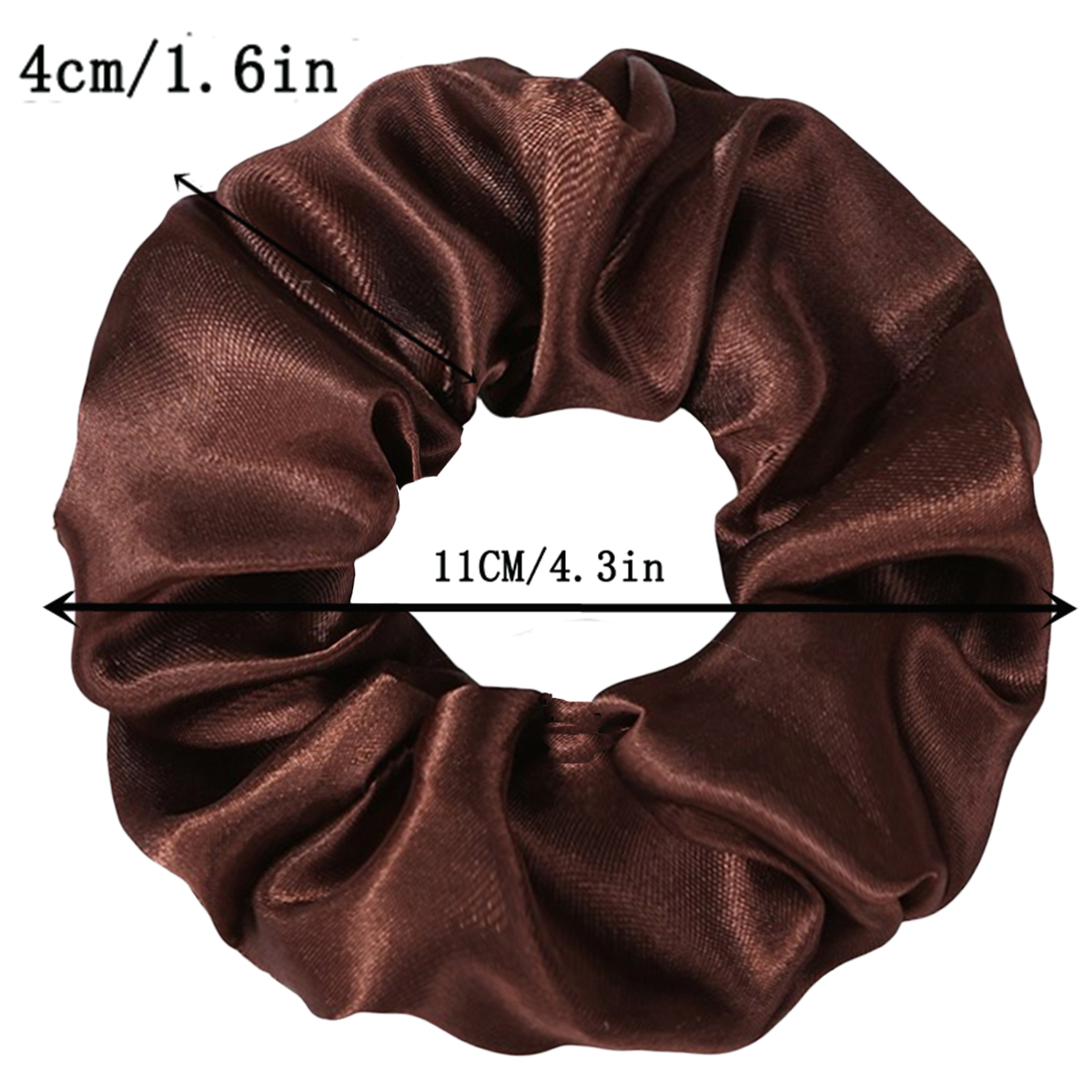 12PCS Soft Satin Colorful Intestine Hair Band Hair Accessories hair scrunchies Headwear For Ponytail Cute Causal Women