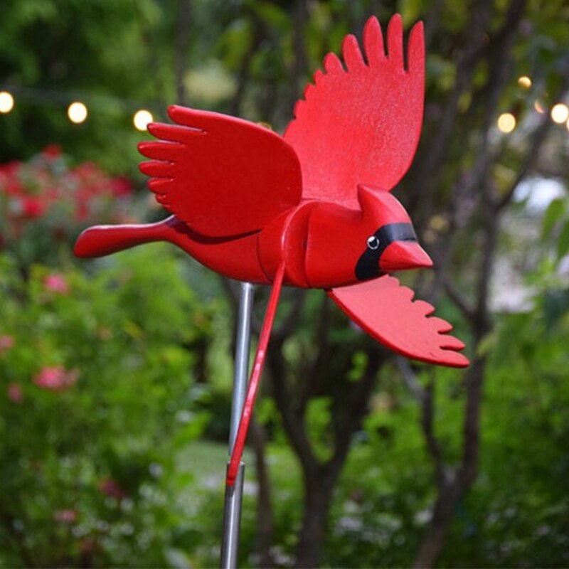 Whirligig Asuka Windmühle, Fliegen Vogel Whirly Garten Windräder Decor Stakes, Wasserdichte Outdoor Figuren Ornamente