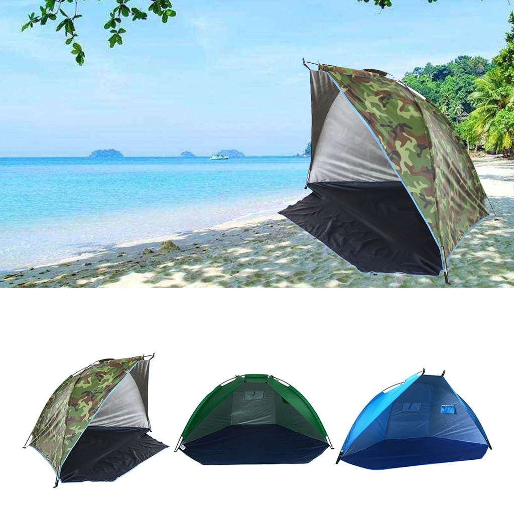 Waterproof Beach Tent Portable Camping Tent Awning Sun Shelter Canopy Outdoor Camping Picnic Park Sun Shelter Fishing Canopy