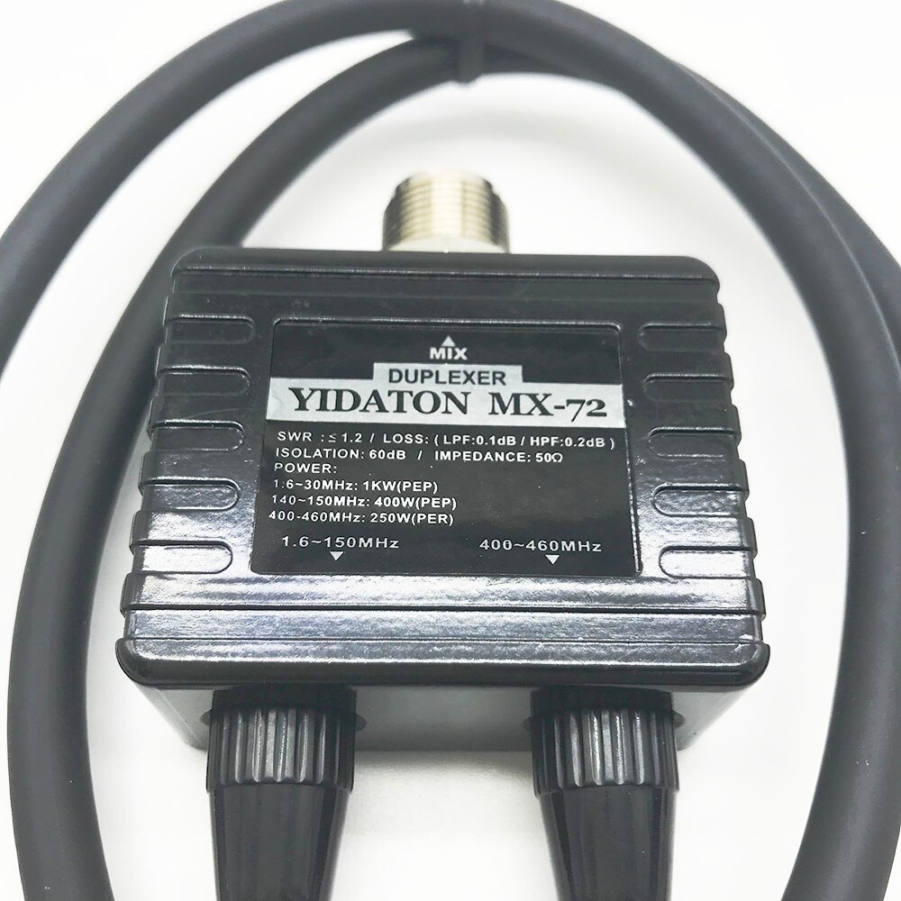 Combinatore ntenna MX-72 HF VHF UHF tri band HAM Walkie talkie Antenna Duplexer lineare SO239 plug-in 50 ohm 60-100W