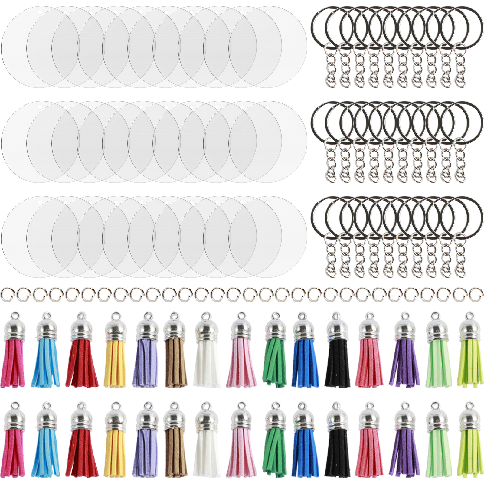 100 stuks blanco foto sleutelhangers acryl blanco foto invoegen sleutelhanger dubbelzijdig duidelijke sleutelhanger fotohouder DIY feestgast
