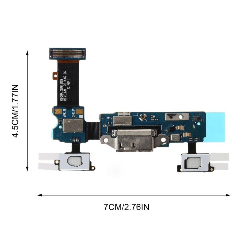 Micro USB Port Charging Outlet Dock Connector Replacement Flex Cable for Samsung Galaxy S5 G900F G900A Microphone