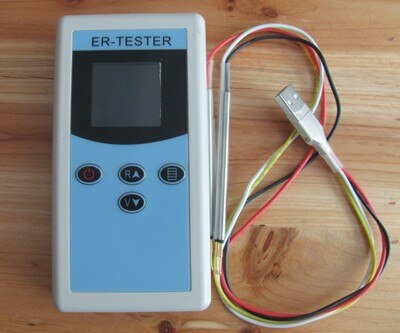 Four wire ER-1 battery internal resistance tester, lithium nickel hydrogen button battery battery AC milliohmmeter: Army Green