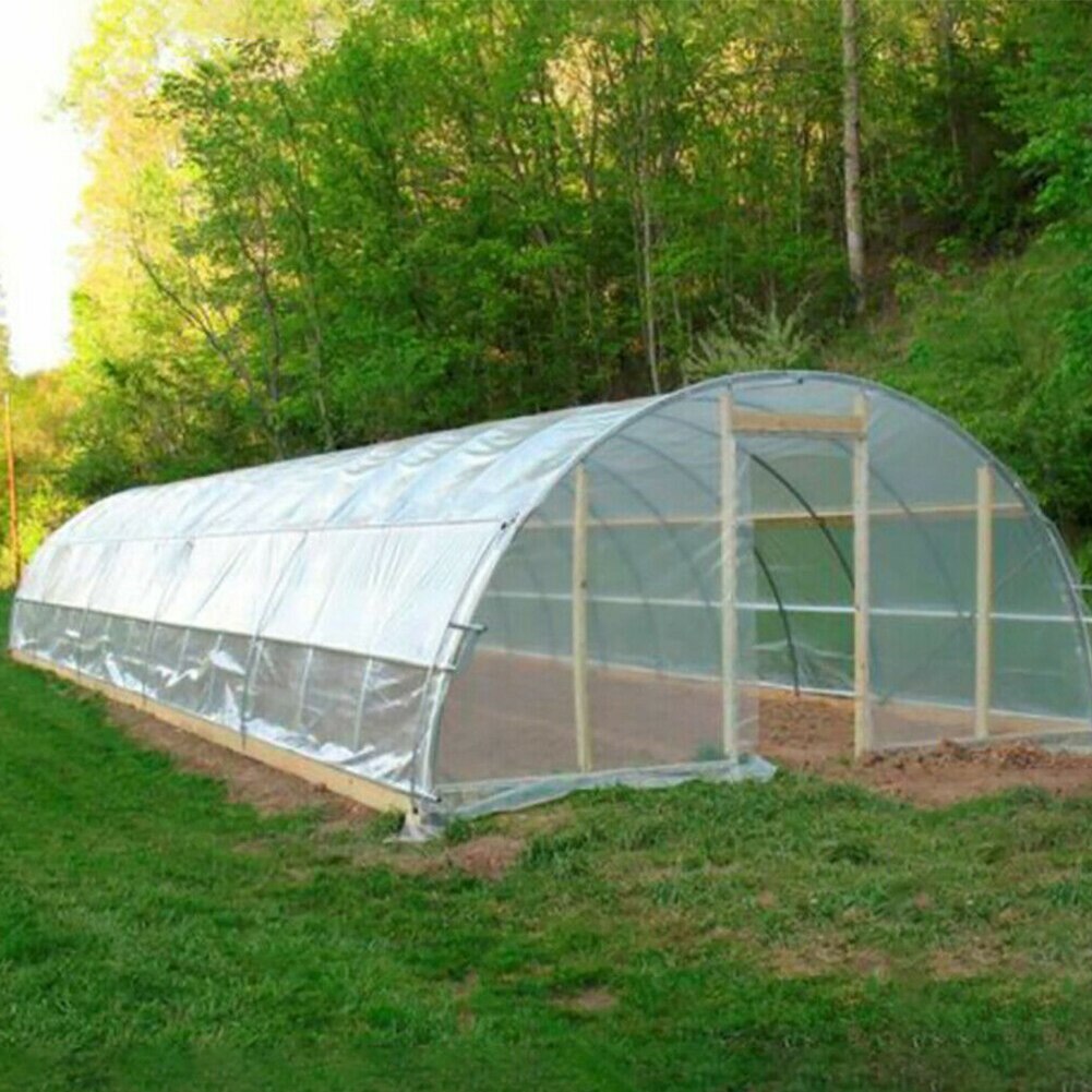 Cubierta de polietileno para cultivo agrícola invernadero de 0,04mm lámina de película transparente para cultivo de verduras, flores hechas con frutas.