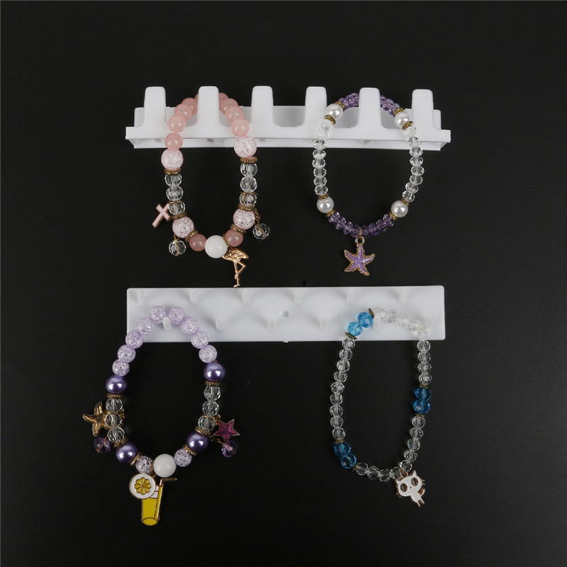 Crochet de rangement mural auto-adhésif 9 pièces | Support mural de rangement de bijoux, présentoir de bijoux, support de boucle d'oreille bague et collier, support de cintre