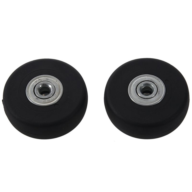 2 Sets of Luggage Suitcase Replacement Wheels Axles Deluxe Repair Tool OD 50mm: Default Title