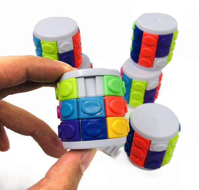 Children's puzzle cylindrical color three-dimensional slider magic tower decompression puzzle cube