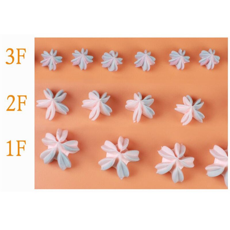 # 1F # 2F # 3F Cherry Bloem Icing Piping Nozzles Piping Tips 3Pcs Rvs Nozzles Frosting Cake decoreren Gereedschappen Voor Keuken