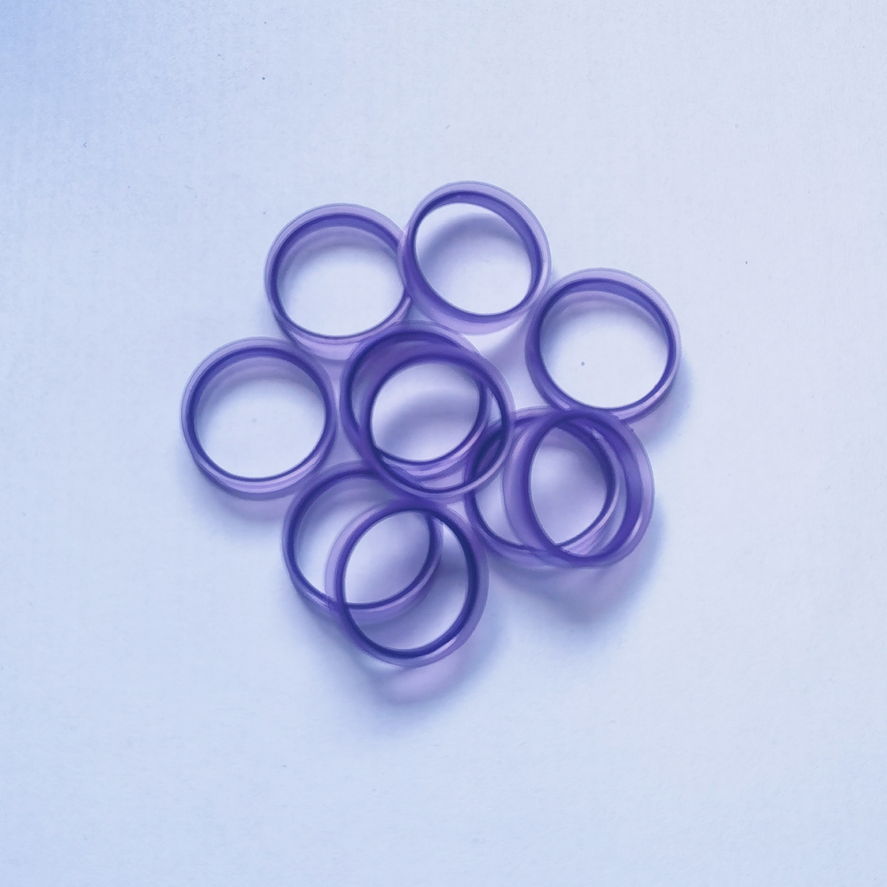 Vingerringen voor haarschaar, set van 100 onderdelen, inzetstukken