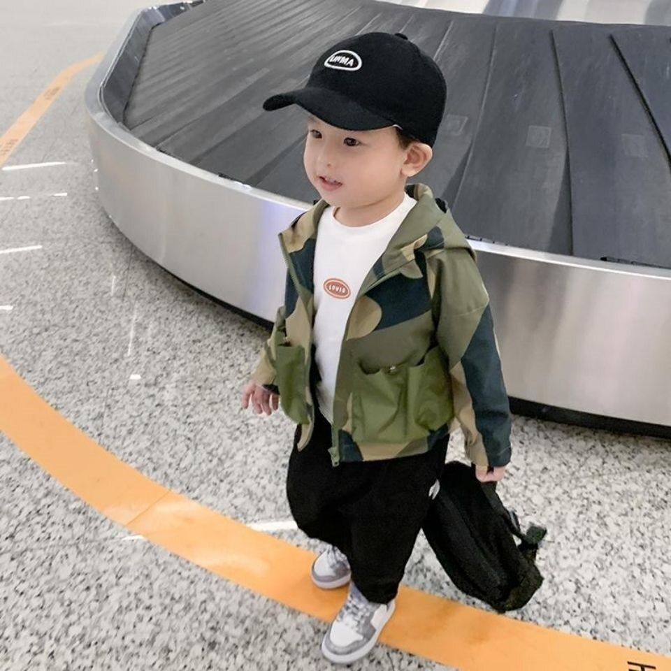Novo menino jaquetas camuflagem crianças casacos moda crianças outerwear primavera outono 2022-040
