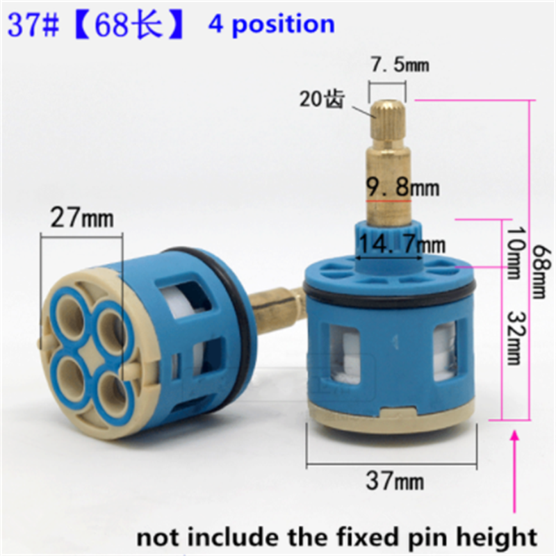 1PC Shower Room Faucet Cartridge Accessories Shower Head Bathtub Water Mixing Valve 3 Position 4 Position Concealed Installation: Lavender