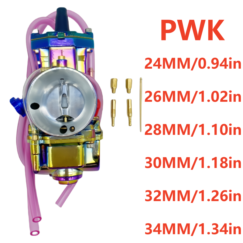 Kleur PWK carburateur 24MM 26MM 28MM 30MM 32MM 34MM motorfiets modificatie universele carburateur off-road voertuig scooter ATV