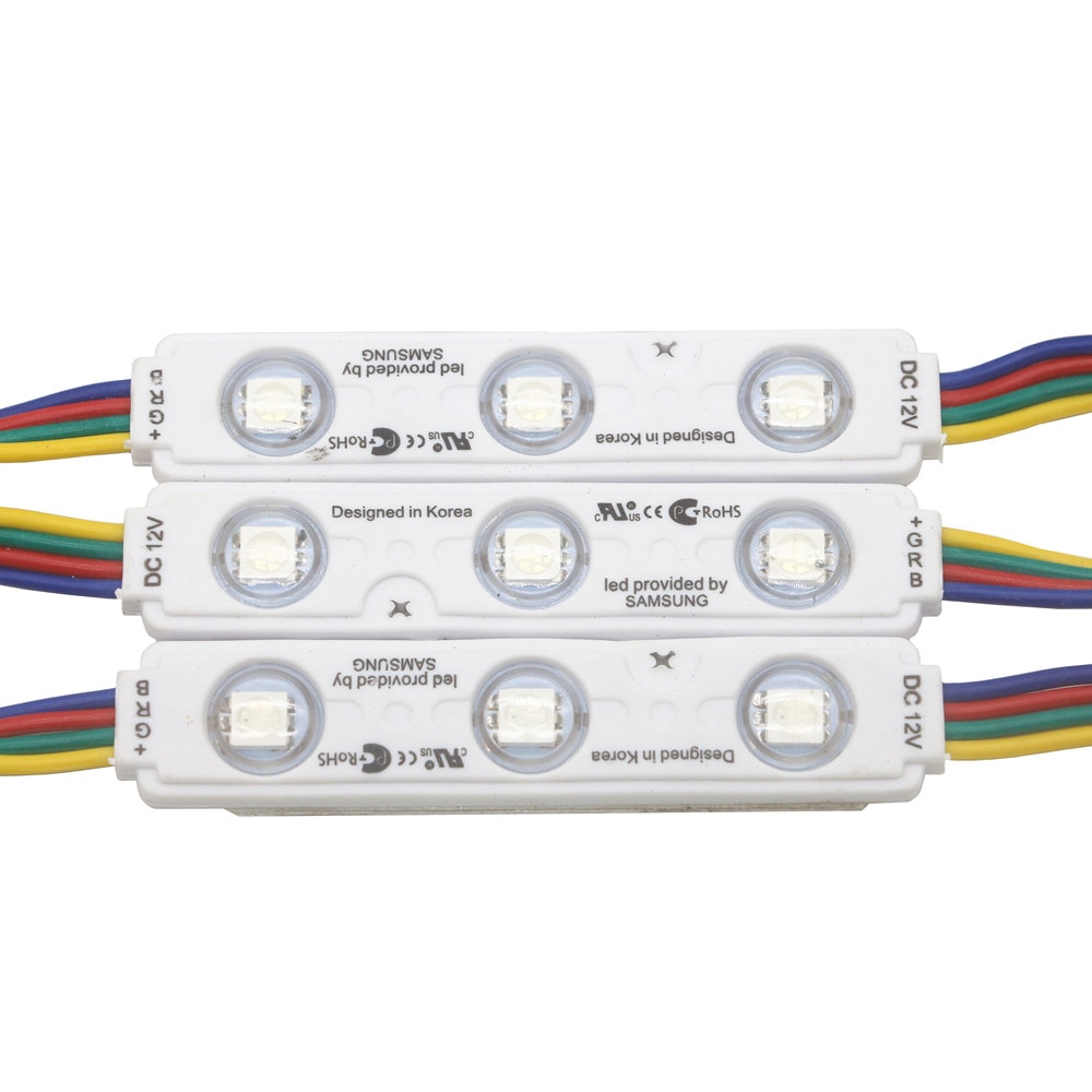 20Pcs Samsung Chip SMD 5050 3 LEDs/pcs RGBW Module Verlichting 12V IP68 Waterdichte RGB Led Modules ultra Heldere Teken Strip Backlight