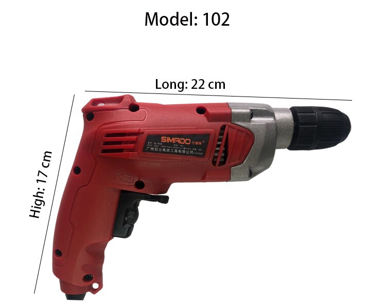 Portable Impact Small Electric Drill Household Multifunctional Decoration Tool Screwdriver: gules102
