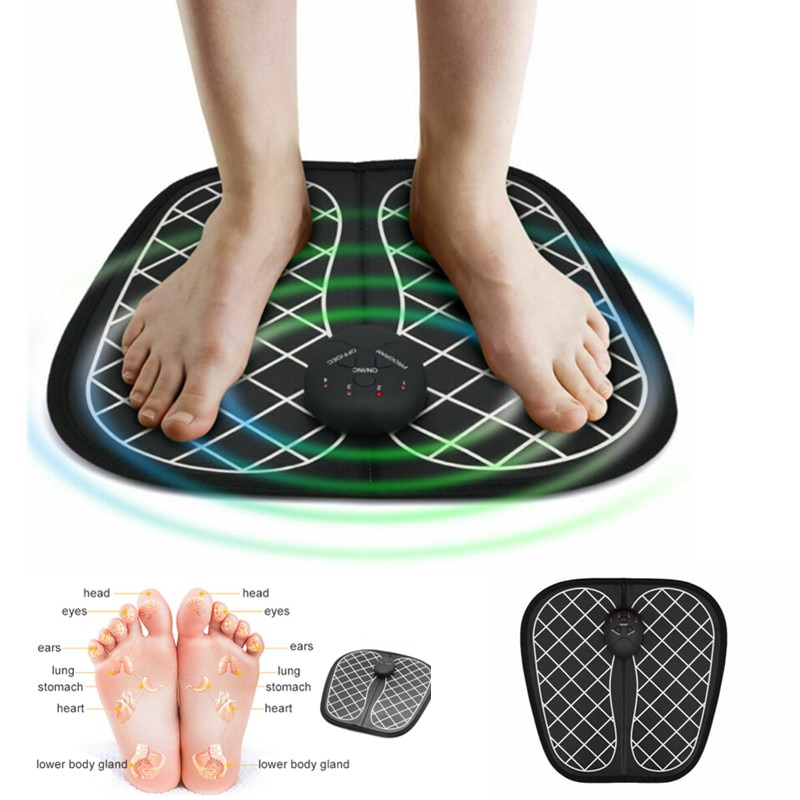 Elektrische EMS Foot Massager Smart ABS Fysiotherapie Revitaliserende Pedicure Tientallen Voet Vibrator Draadloze Voeten Spier Stimulator