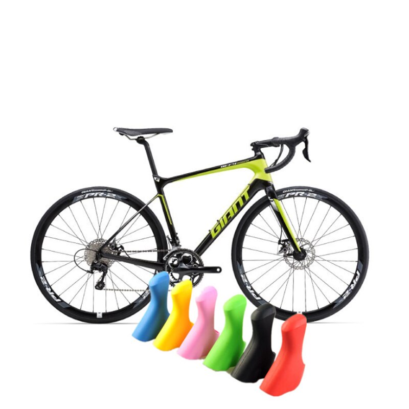 Pari polkupyörän vaihtaja jarrusuojat yhteensopivat shimano 4700/5800/6800 tiagra ultegra 105 manuaalivaihteisto kahva silikoni