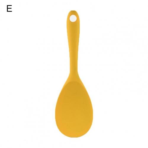 Cuillère à fente exquise, spatule de service, soupe passoire à riz louche passoire en Silicone: E