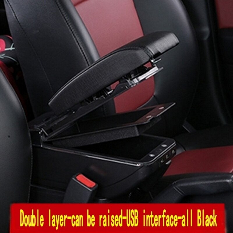 Auto Armlehne Für Hyundai Getz Drehbare zentralen Speicher inhalt Lagerung Kasten mit Aschenbecher USB Ladung Auto dekoration zubehör