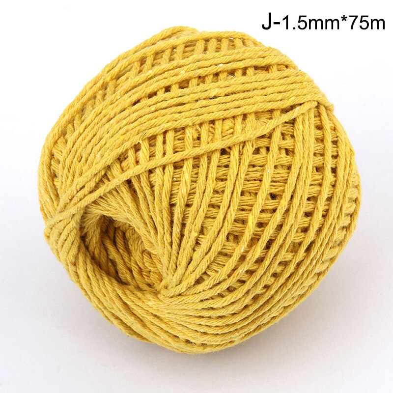 DIY Handmade Cotton Thread 1 Roll 75 Meters Rope Red White Card Hanging Rope Packing Twine String Cord: J