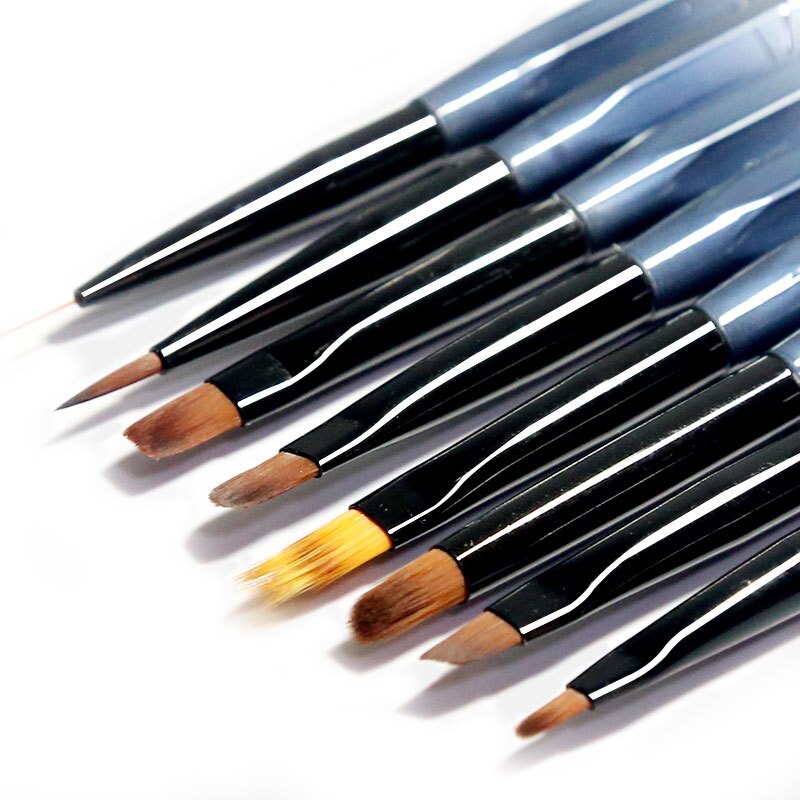 1pc spiker Kunst pensel liner gradient skyggelegging maleri tegning blomster penn Tips akryl gel uv pusse manikyr verktøy