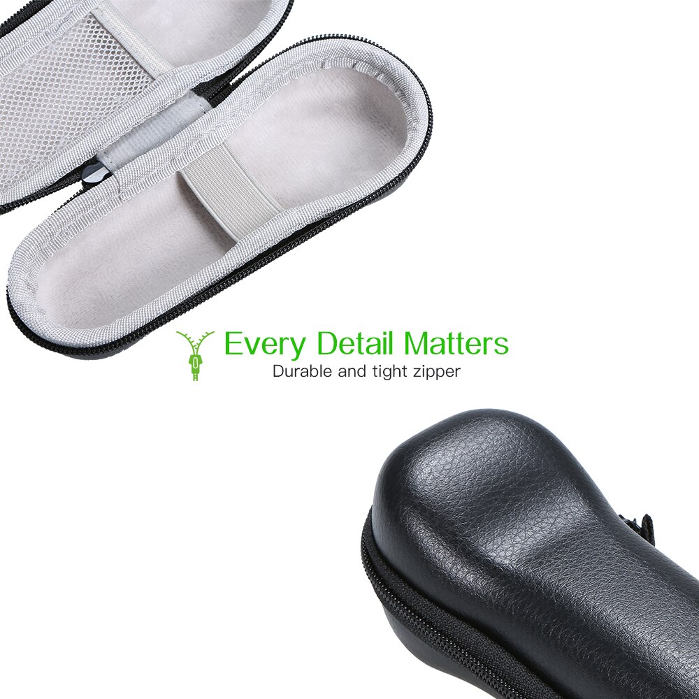 Forehead Thermometer Storage Bag for NTF3000 Hard Case with Leather Surface Shockproof Waterproof Odorless Carrying Case