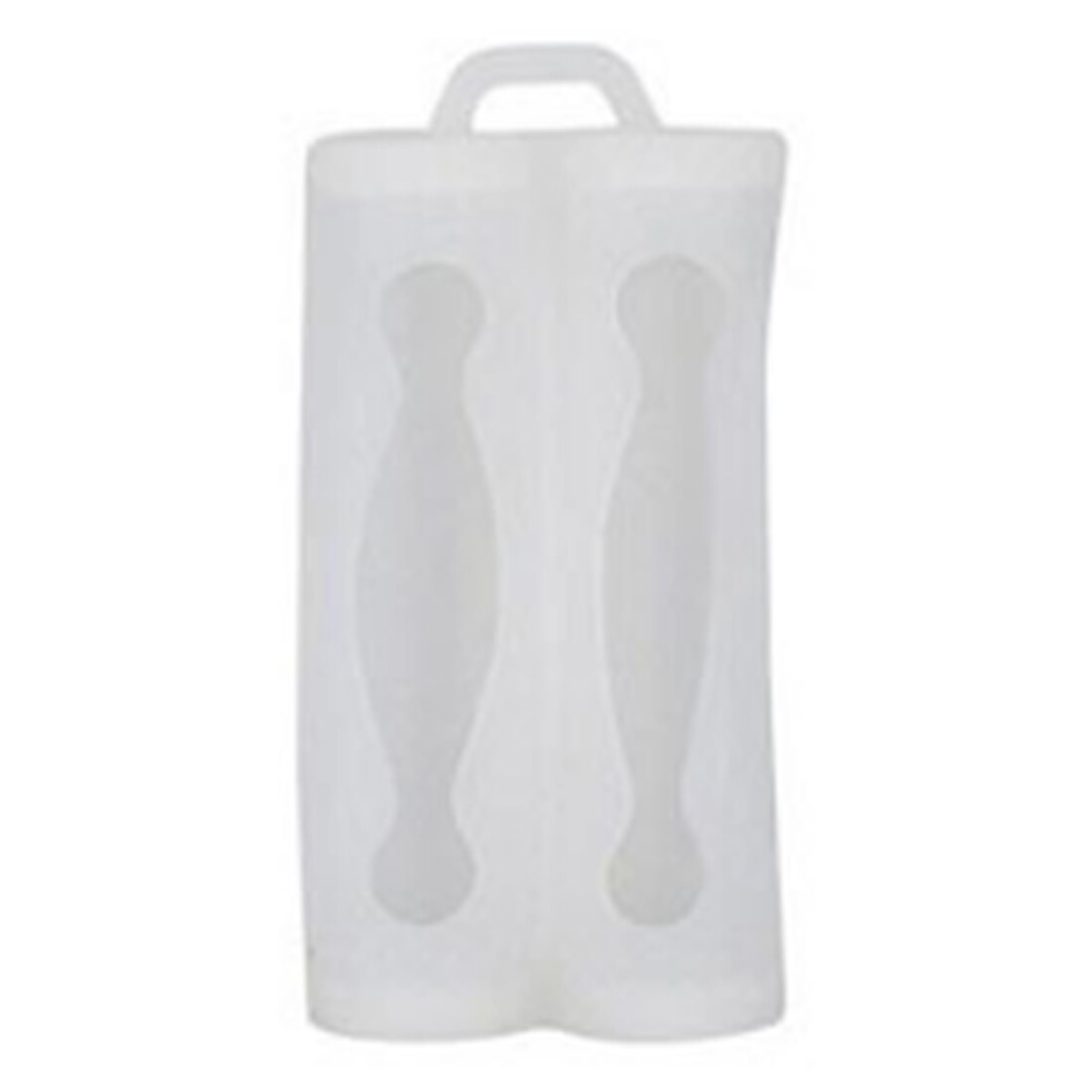 Double Battery Silicone Sleeve For 18650 Battery Protective Bag Battery Storage Boxes Anti-short Circuit Battery Cover Case: White