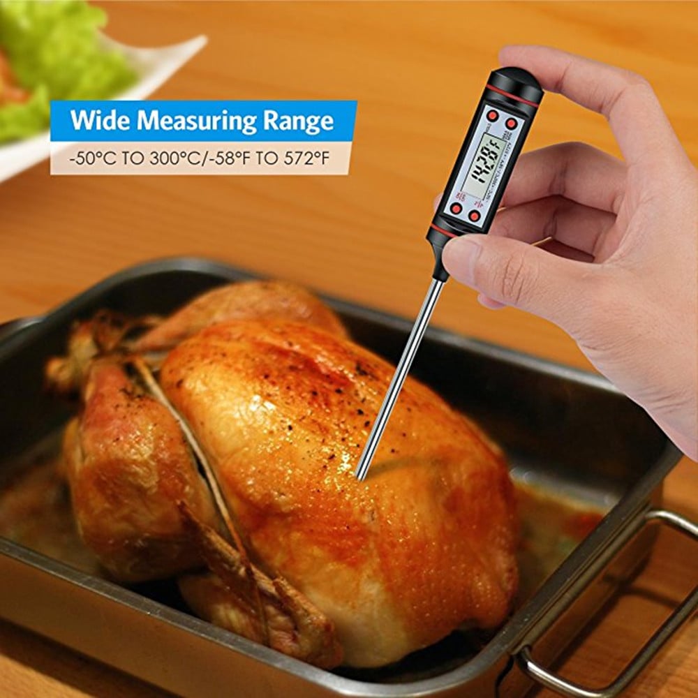 TP300 Food Digital Thermometer For Kitchen BBQ Probe Meat Water Milk Household Cooking Electronic Oven Thermometer Gauge Tools
