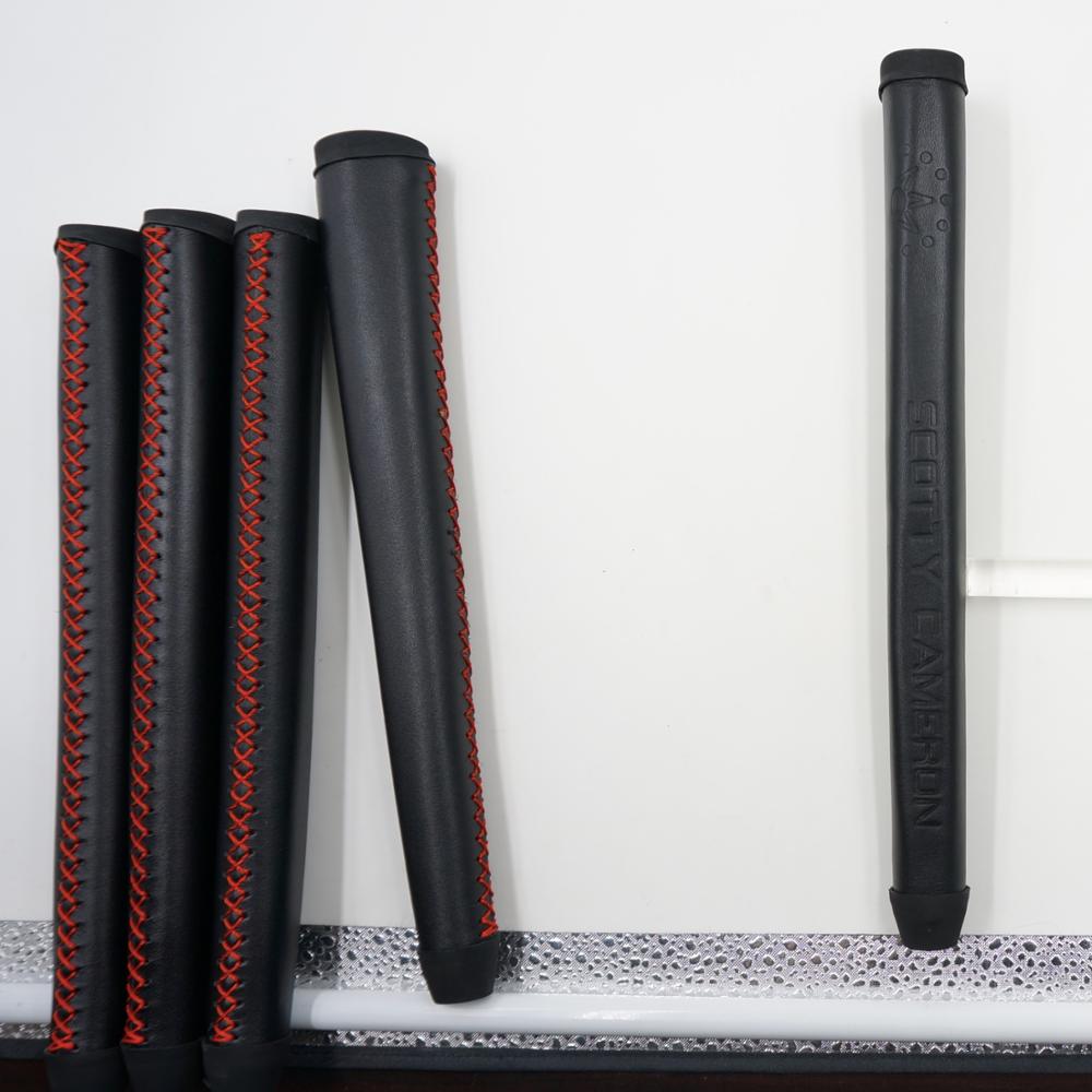 Golf club putter grips non-slip wear resistant leather Putter Grip black color