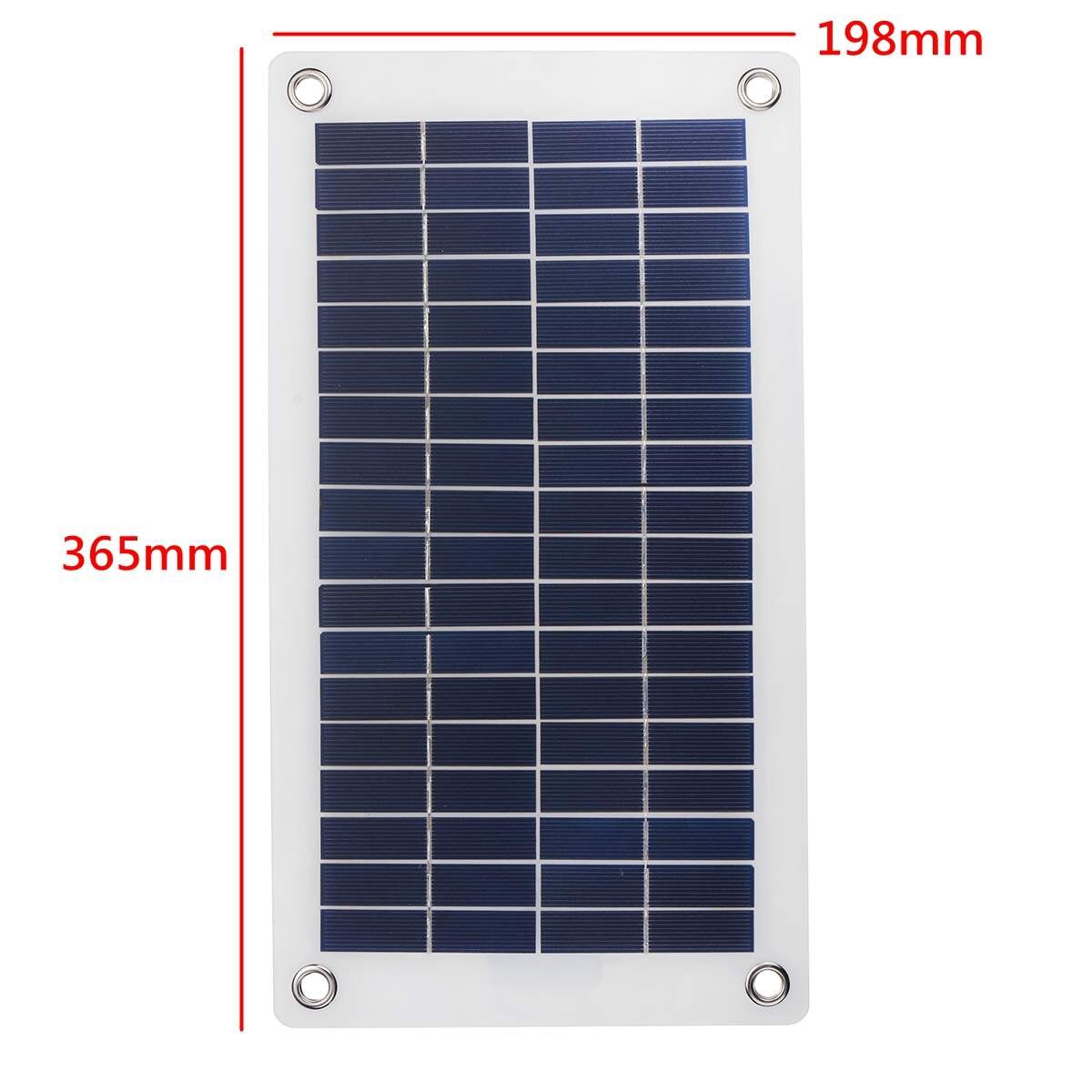 40W 12V Protable Solar Panel Kit 2 USB Port with 10A-60A LCD Display Solar Charge Controller Off Grid for Outdoor Camping