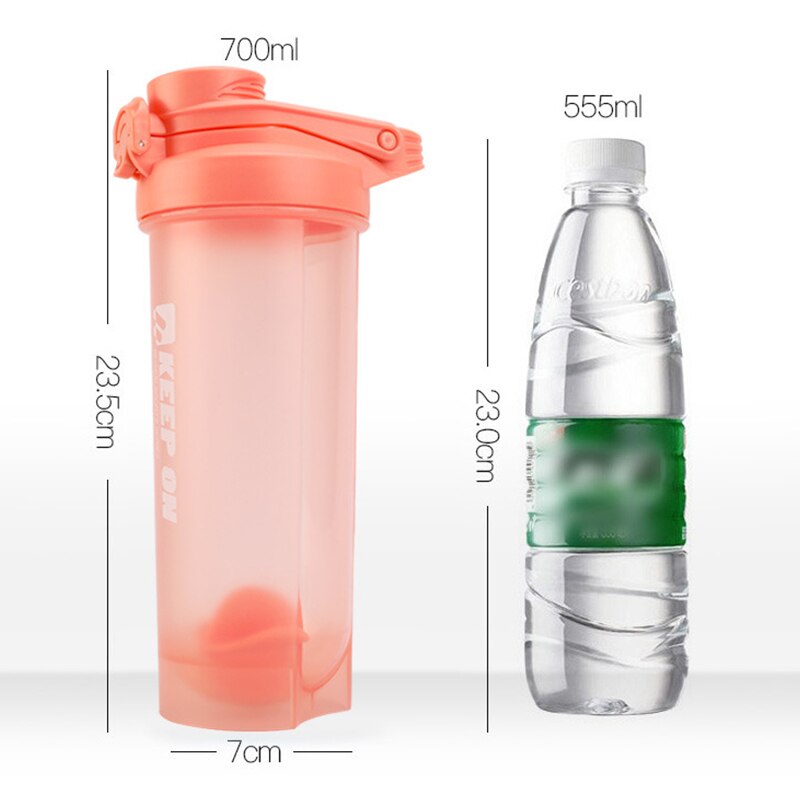 700ml shaker sport shaker flaske shaker protein vand kop hastighed ryste stor kapacitet vand flaske sports shaker flaske