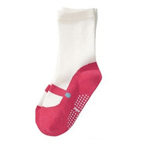 10Pairs Baumwolle Nachahmung Schuhe/Socken/Kinder Socken Alle-spiel Ballett Tanz Socken ATWS0139: pink