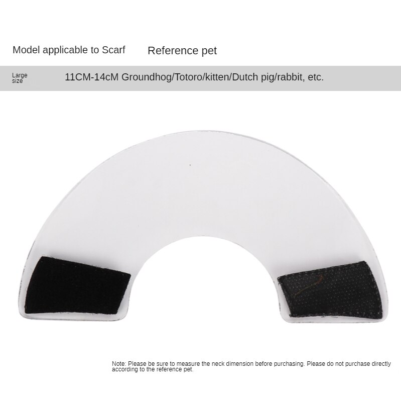 Małe zwierzę elżbietańskie koło miód szybowiec wiewiórka chomik anty-ugryzienie kołnierz przezroczyste i wodoodporne akcesoria dla chomików: L