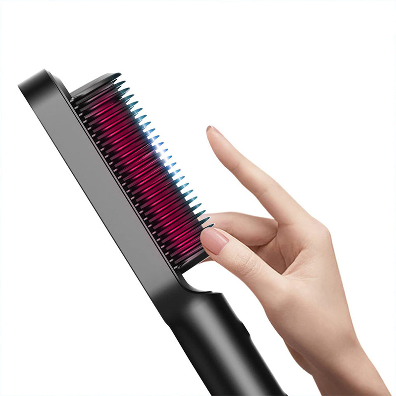 Cepillo alisador de pelo eléctrico, cerámica de calentamiento rápido, peine para el hogar, herramientas para el cabello de